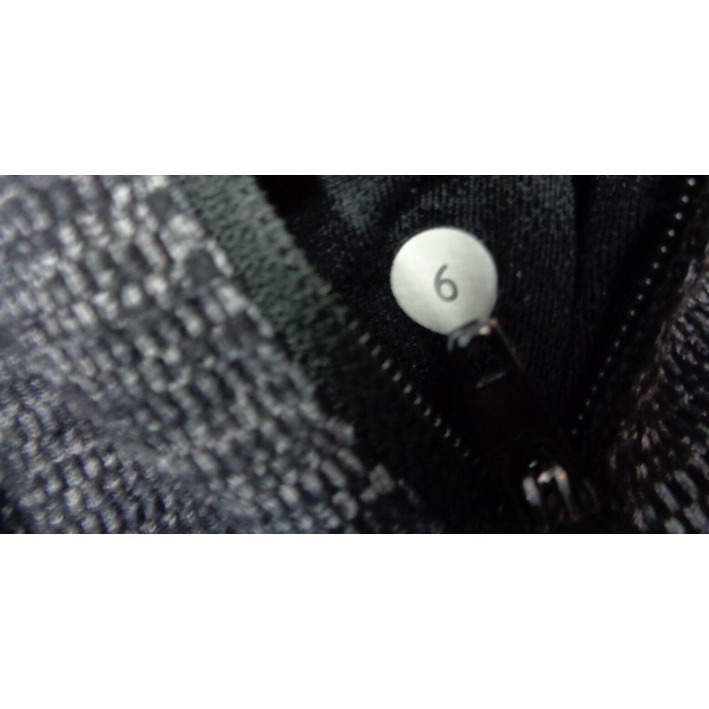 Lululemon In Stride Jacket Womens 6 Gray Full Zip Mock Neck Striped Full Zip - Picture 4 of 12
